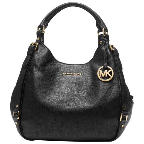 michael kors large black shoulder bag|Michael Kors black studded handbag.